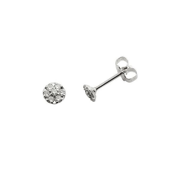 Boucles d'oreilles or 18 carats clous diamants 3,6mm